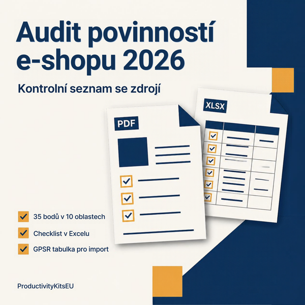 Audit povinností e-shopu 2026 – náhled